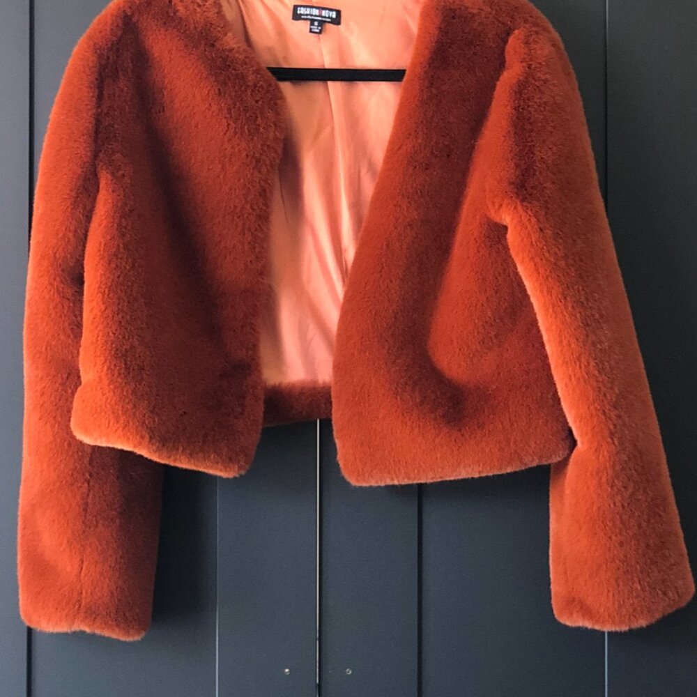 Small Orange Faux Fur by Fashion Nova